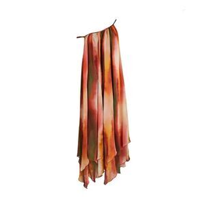 Misa Shanti One-Shoulder Ombre Maxi Dress Size S